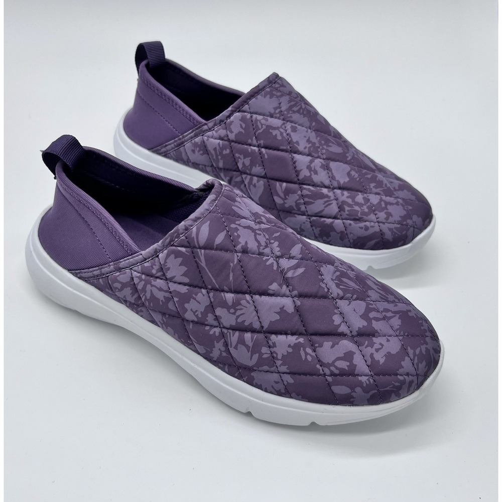 VB‎ Cloud by Vera Bradley Shoe Womens Purple Sz 8 Convertible Slip-On Floral
